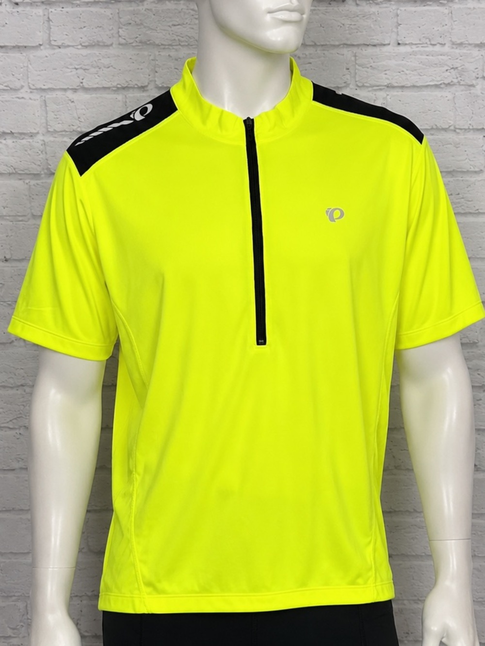 Pearl Izumi Elite Select Cycling Jersey XL Neon Yellow 1/2 Zip Bike Shirt